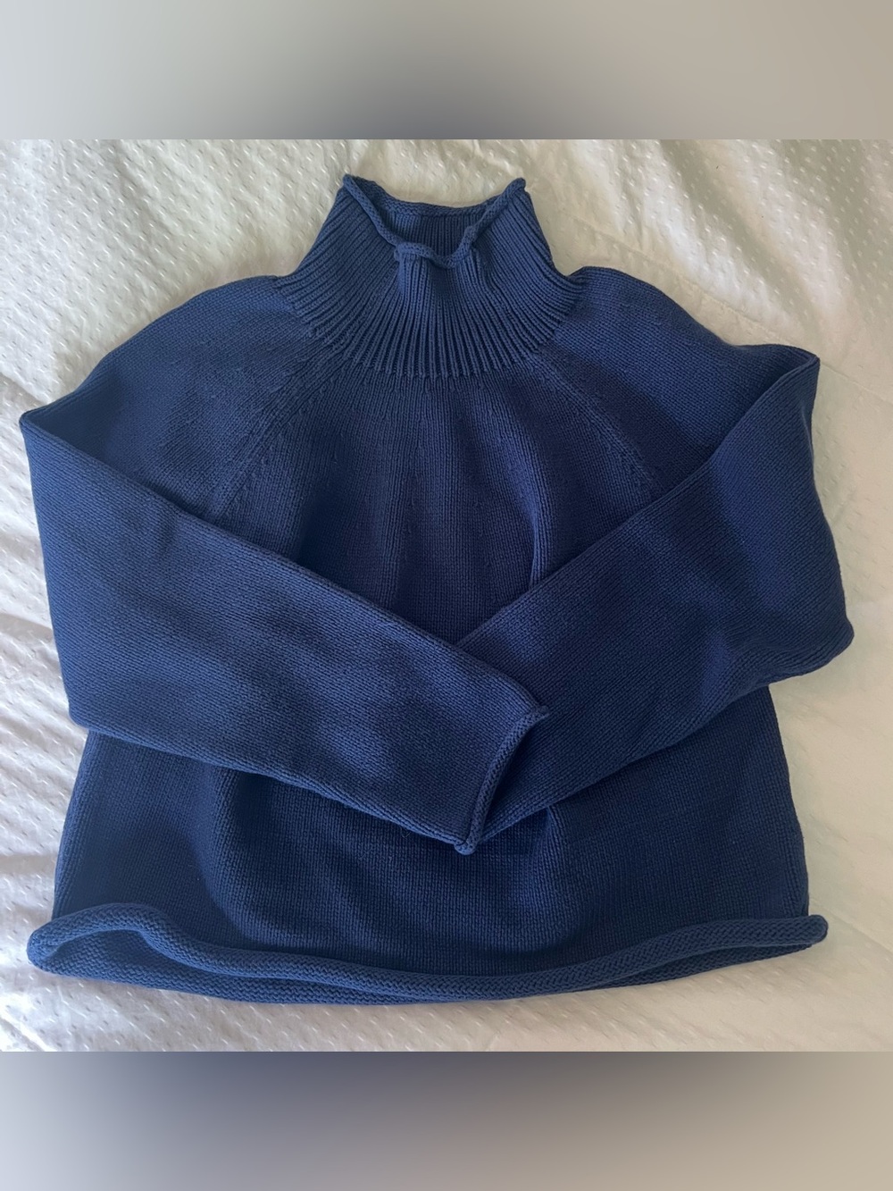 J.Crew Navy Chunky Knit Sweater, Medium